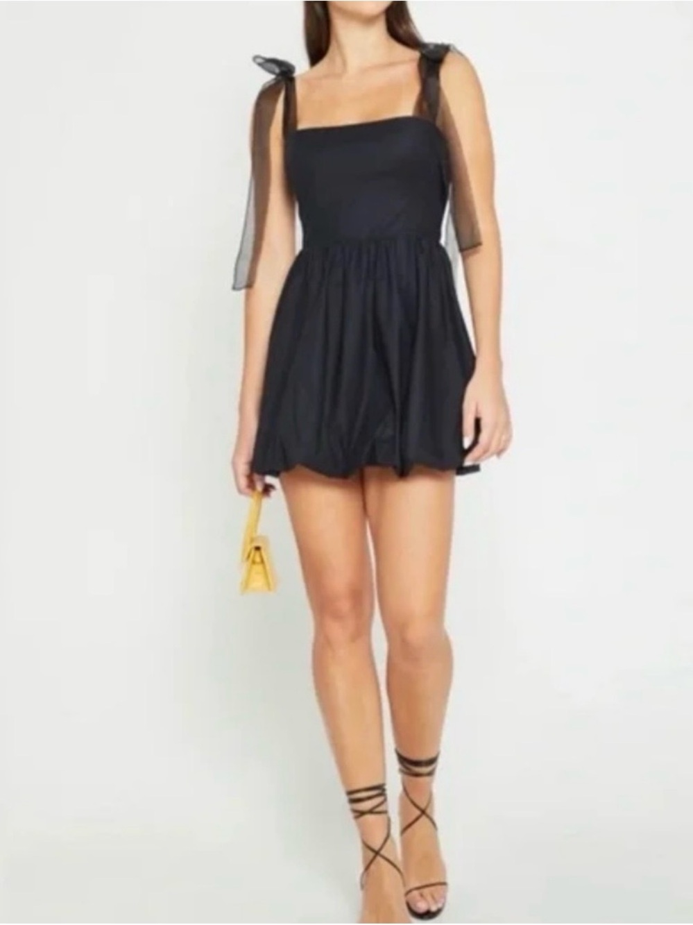 Reformation Enza Mini Dress Black Size 4